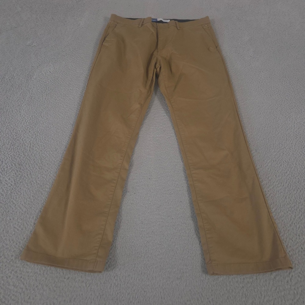 Old Navy Pants Mens 36x32 Brown Ultimate Tech Straight Chino Quick Dry Stretch